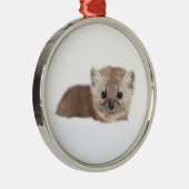 最も可愛い赤ん坊の動物 | Pine Marten メタルオーナメント (右)
