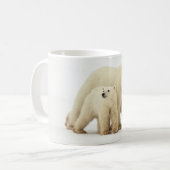 最も可愛い赤ん坊の動物 | Polar Bear Family コーヒーマグカップ (正面左)