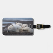 最も可愛い赤ん坊の動物 | Polar Bear Family Alaska ラゲッジタグ (正面横)