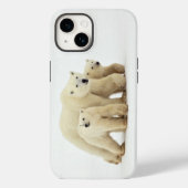 最も可愛い赤ん坊の動物 | Polar Bear Family Case-Mate iPhoneケース (裏面)