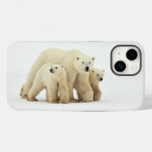 最も可愛い赤ん坊の動物 | Polar Bear Family Case-Mate iPhoneケース (裏面 (横))