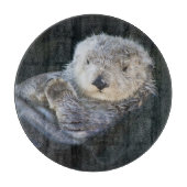 最も可愛い赤ん坊の動物 | Sea Otter Floating カッティングボード (正面)