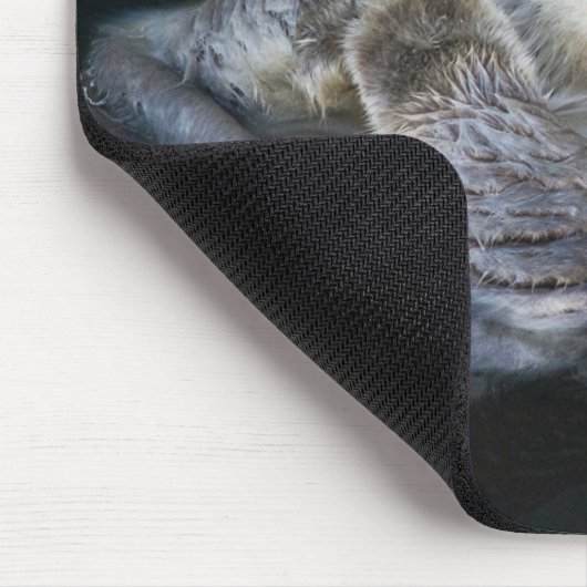 最も可愛い赤ん坊の動物 | Sea Otter Floating マウスパッド (コーナー)