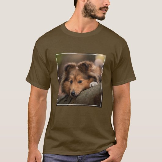 最も可愛い赤ん坊の動物 Shetland Sheepdogの子犬| Tシャツ (正面)
