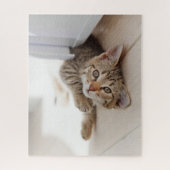 最も可愛い赤ん坊の動物 | Shorthair虎猫子猫 ジグソーパズル (縦)