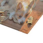 最も可愛い赤ん坊の動物 | Shy Corgi カッティングボード (角)