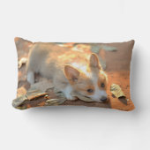 最も可愛い赤ん坊の動物 | Shy Corgi ランバークッション (正面)