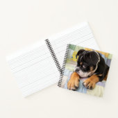 最も可愛い赤ん坊の動物 | Shy Old English Bulldog ノートブック (内部)