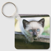 最も可愛い赤ん坊の動物 | Siamese Kitten 2 キーホルダー (正面)