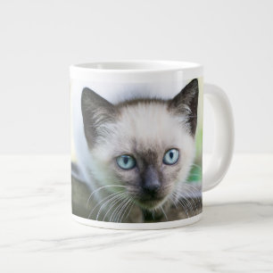 最も可愛い赤ん坊の動物 Siamese Kitten 2 ジャンボコーヒーマグカップ