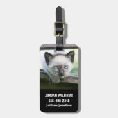 最も可愛い赤ん坊の動物 | Siamese Kitten 2 ラゲッジタグ (正面縦)