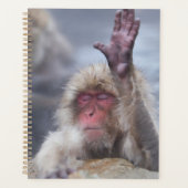 最も可愛い赤ん坊の動物 | Snow Monkey顔 プランナー手帳 (正面)