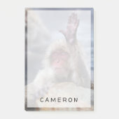 最も可愛い赤ん坊の動物 | Snow Monkey顔 ポストイット (正面)