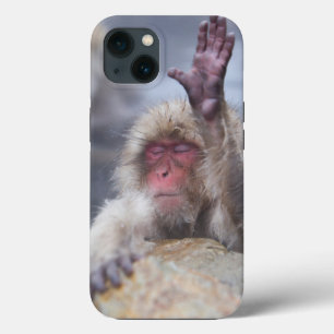 最も可愛い赤ん坊の動物 Snow Monkey顔 iPhone 13ケース
