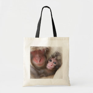 最も可愛い赤ん坊の動物 Snow Monkey トートバッグ