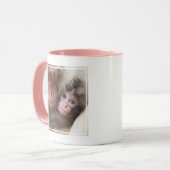 最も可愛い赤ん坊の動物 | Snow Monkey マグカップ (正面左)