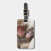 最も可愛い赤ん坊の動物 | Snow Monkey ラゲッジタグ (正面縦)