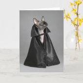 最も可愛い赤ん坊の動物 | Sphynx Hairless Cat カード (黄色い花)