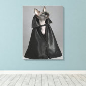 最も可愛い赤ん坊の動物 | Sphynx Hairless Cat キャンバスプリント (インサイチュ (ウッドフロア))