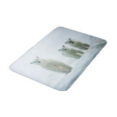 最も可愛い赤ん坊の動物 | Three Young Polar Bears バスマット (アングル)