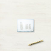 最も可愛い赤ん坊の動物 | Three Young Polar Bears ポストイット (デスク上)