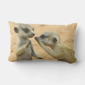 最も可愛い赤ん坊の動物 | Two Young Meerkats ランバークッション (裏面)