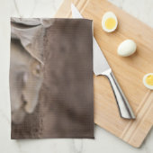 最も可愛い赤ん坊の動物 | Weimaraner Puppy Sleeping キッチンタオル (四つ折り)