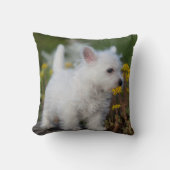 最も可愛い赤ん坊の動物 | West Highland White Terrier クッション (正面)