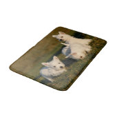 最も可愛い赤ん坊の動物 | West Highland White Tireers バスマット (アングル)