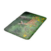 最も可愛い赤ん坊の動物 | White Tail Deer in Deerデイジー バスマット (アングル)