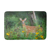 最も可愛い赤ん坊の動物 | White Tail Deer in Deerデイジー バスマット (正面)
