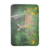 最も可愛い赤ん坊の動物 | White Tail Deer in Deerデイジー バスマット (正面縦)