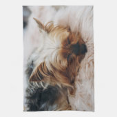 最も可愛い赤ん坊の動物 | Yorkshire Terrier キッチンタオル (縦)