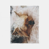 最も可愛い赤ん坊の動物 | Yorkshire Terrier フリースブランケット (正面)
