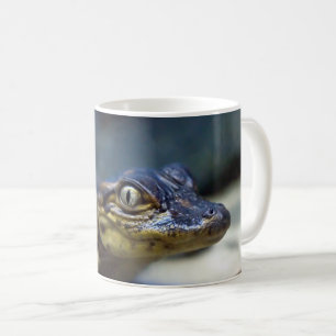 最も可愛い赤ん坊の動物 Young Aligator コーヒーマグカップ