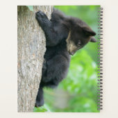 最も可愛い赤ん坊の動物 | Young Black Bear Cub プランナー手帳 (裏面)