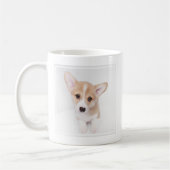 最も可愛い赤ん坊の動物 | Young Corgi Puppy コーヒーマグカップ (左)