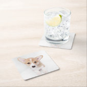 最も可愛い赤ん坊の動物 | Young Corgi Puppy スクエアペーパーコースター (インサイチュ)