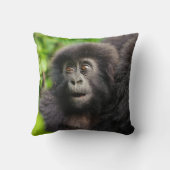 最も可愛い赤ん坊の動物 | Young Mountain Gorilla クッション (裏面)