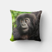 最も可愛い赤ん坊の動物 | Young Mountain Gorilla クッション (正面)