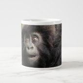 最も可愛い赤ん坊の動物 | Young Mountain Gorilla ジャンボコーヒーマグカップ (正面)
