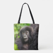 最も可愛い赤ん坊の動物 | Young Mountain Gorilla トートバッグ (裏面)
