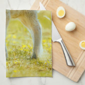 最も可愛い赤ん坊の動物 | Young Sheep キッチンタオル (四つ折り)