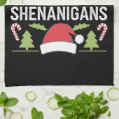 最も可能性が高いすべてのシェナニガンを開始するおもしろい キッチンタオル (折り畳み)