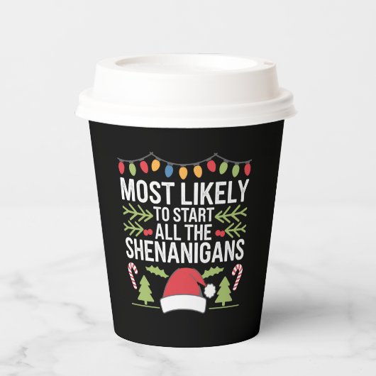 最も可能性が高いすべてのシェナニガンを開始するおもしろい 紙コップ (正面)