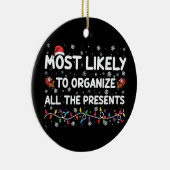 最も可能性が高いすべてのプレゼントクリスマス セラミックオーナメント (右)