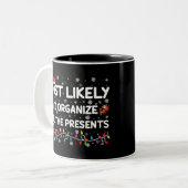 最も可能性が高いすべてのプレゼントクリスマス ツートーンマグカップ (正面左)