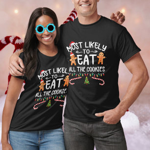 最も可能性が高いすべて食べのCookie Tシャツ