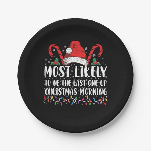 最も可能性が高いのはクリスマス・モーニンの最後の一つ ペーパープレート (正面)