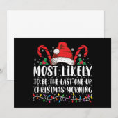 最も可能性が高いのはクリスマス・モーニンの最後の一つ 招待状 (正面/裏面)